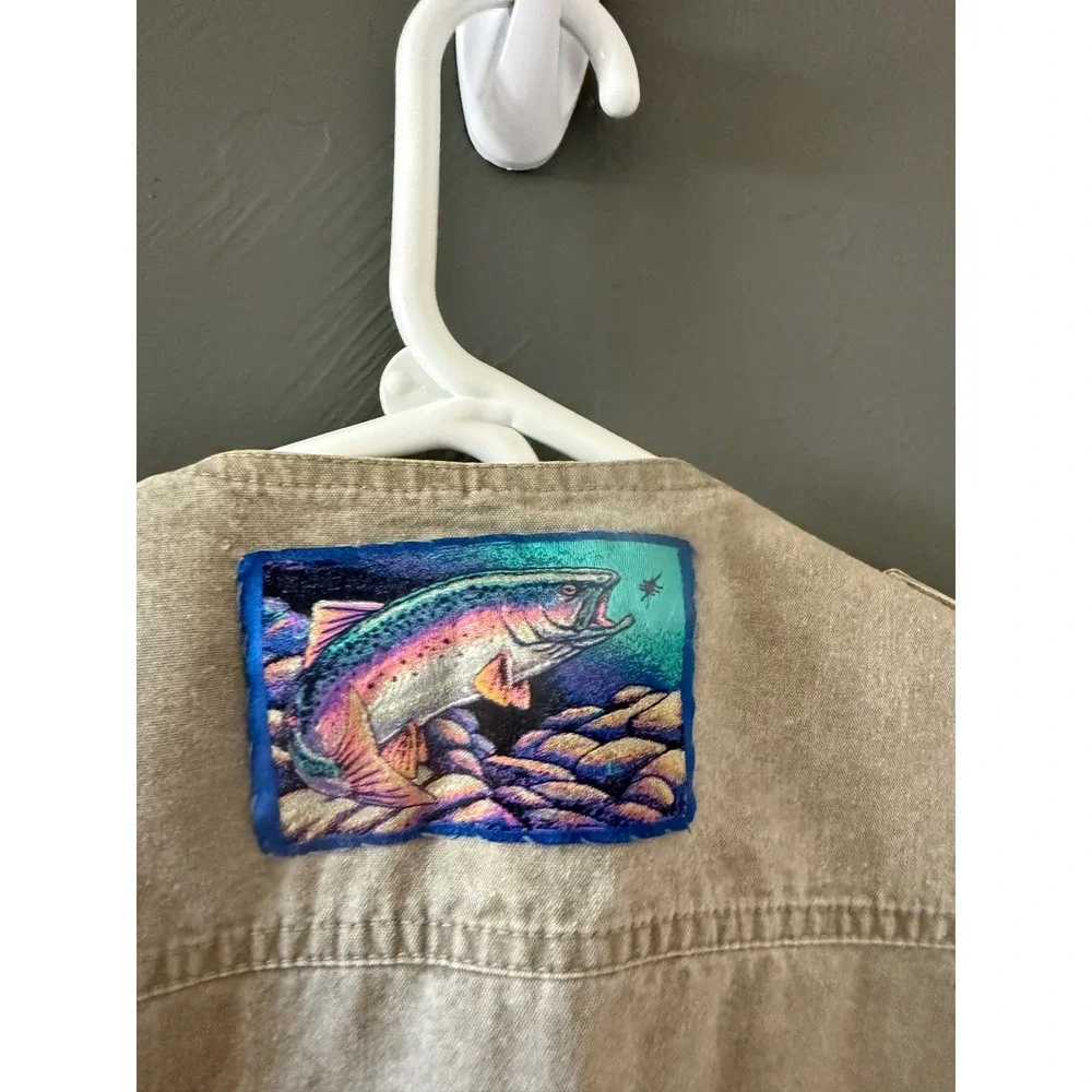 Thomas Cook Australian Adventure Men L Khaki Cotton Utility Fishing Vest Outdoor